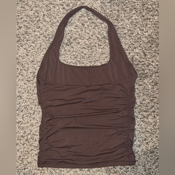 Women’s Brown Halter Tank Top - Picture 5 of 6
